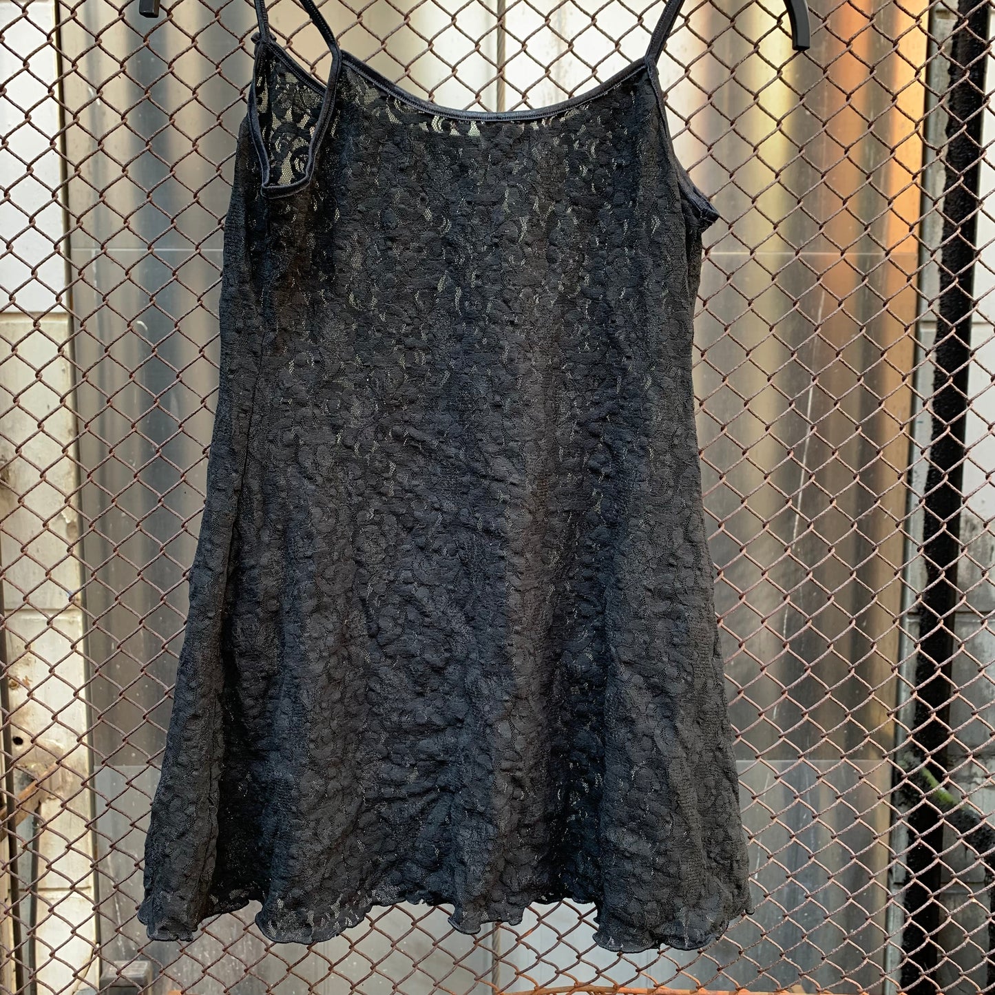 Black Lace Night Top