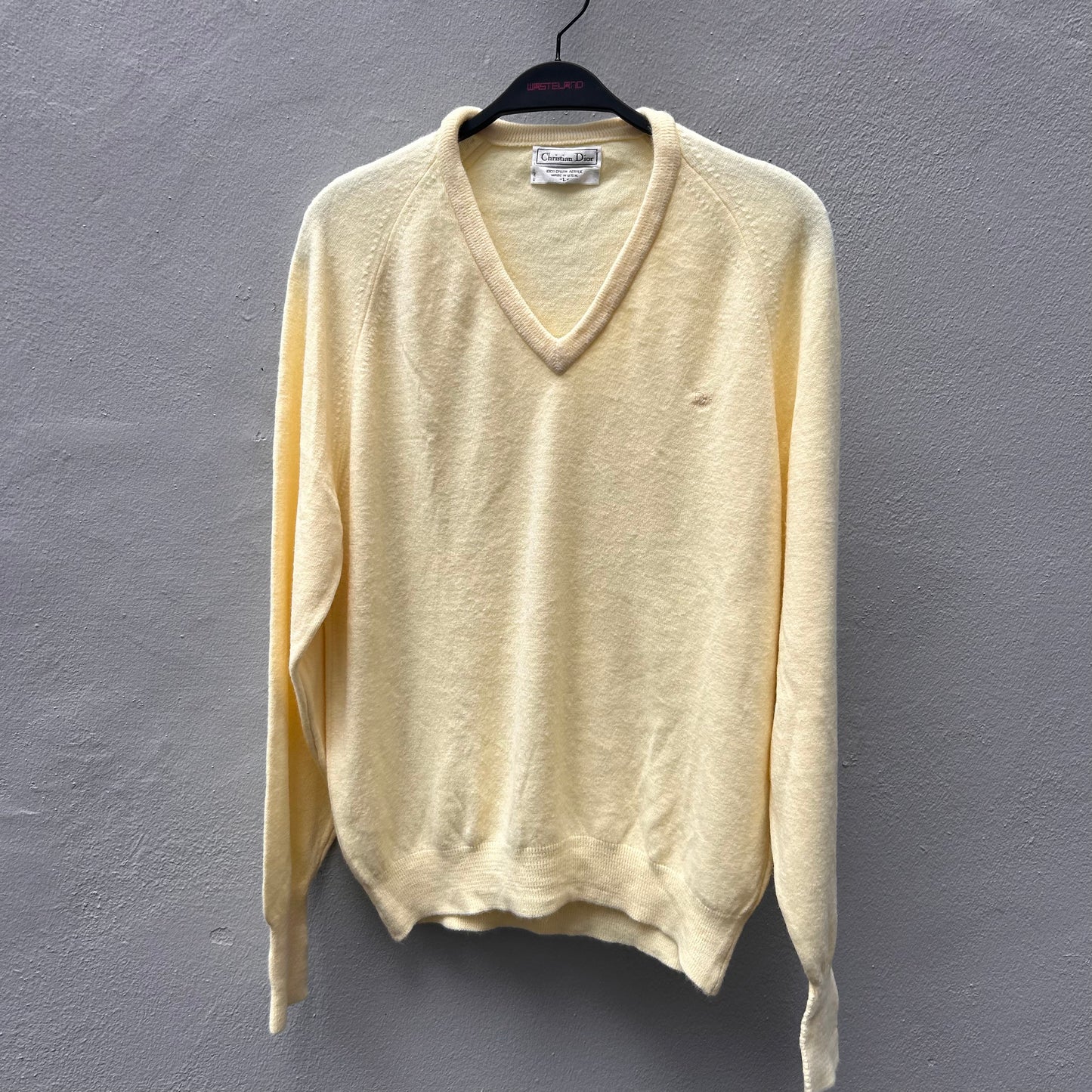 Yellow Christian Dior Sweater