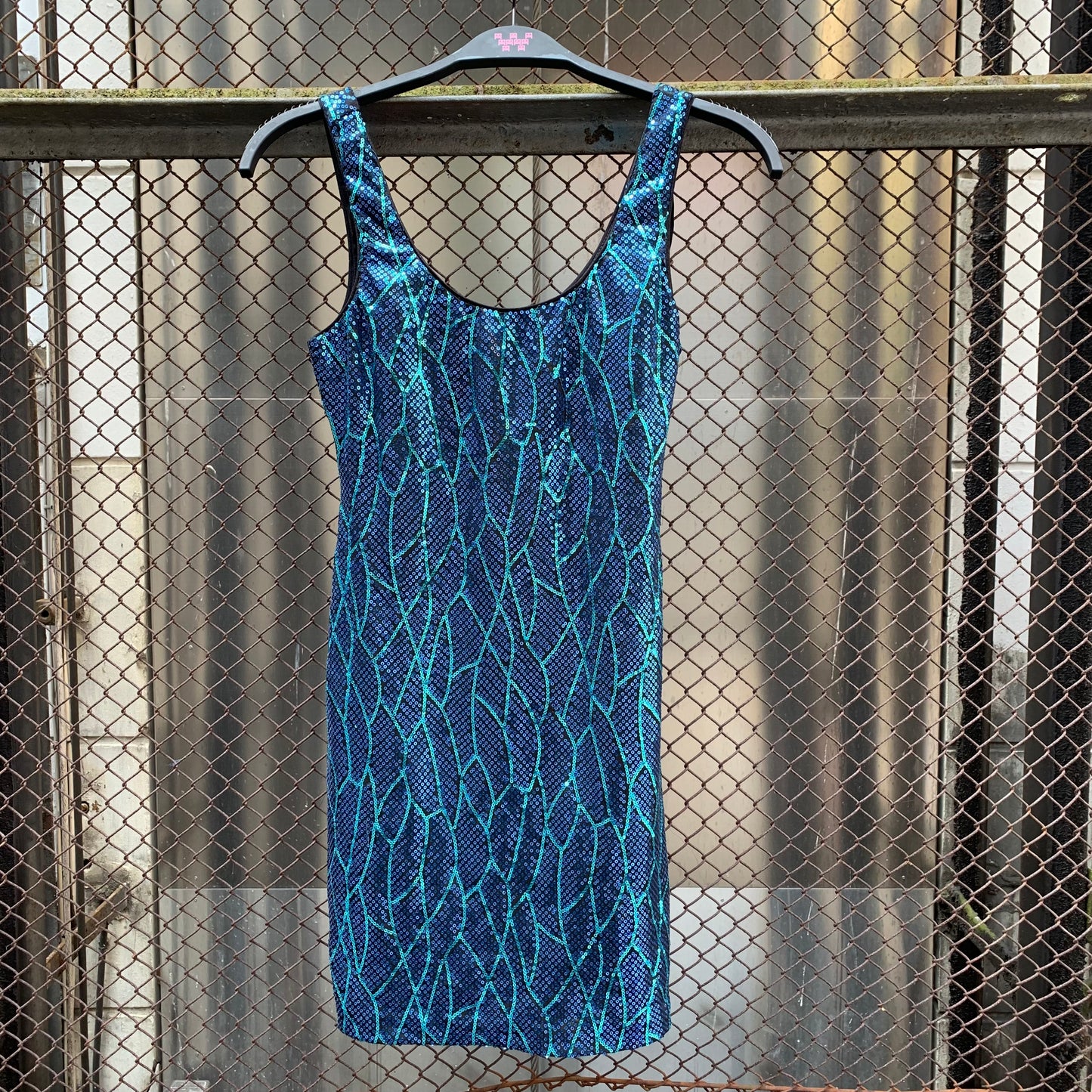 Sequins Blue Party Dress