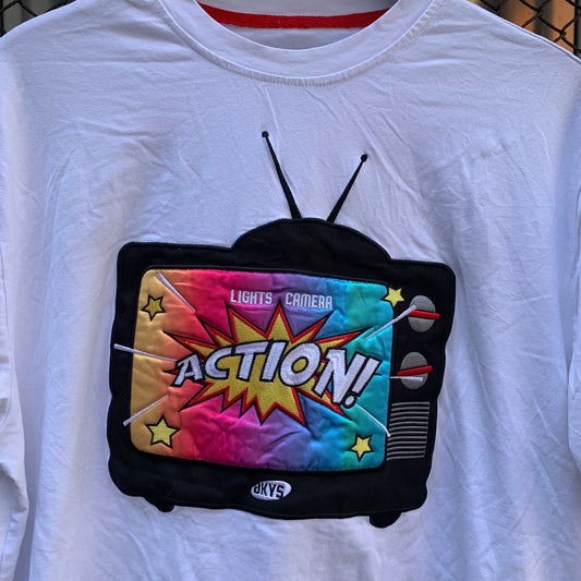 TV Embroidered Tee-Shirt