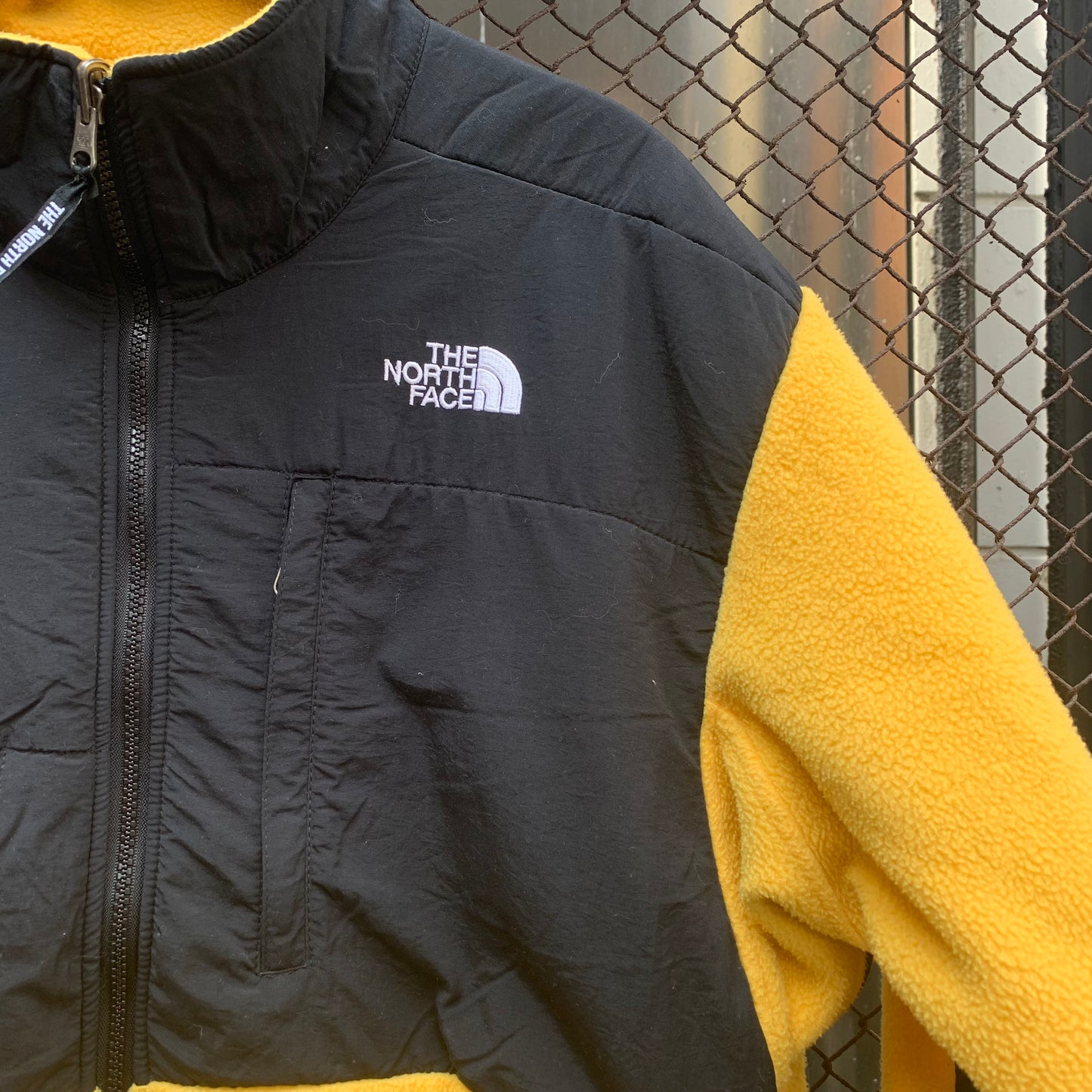 Yellow Padded Chest The North Face Fleece