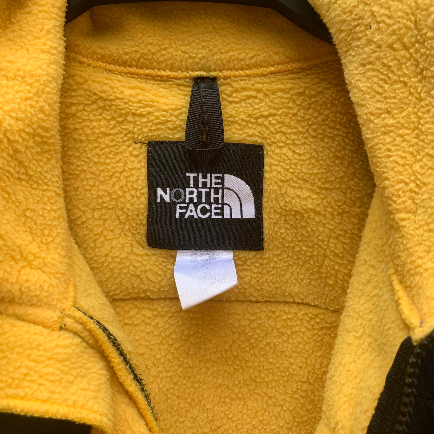 Yellow Padded Chest The North Face Fleece