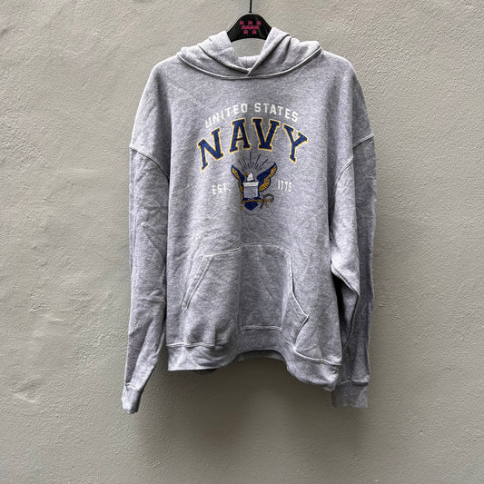 Navy Grey Hoodie