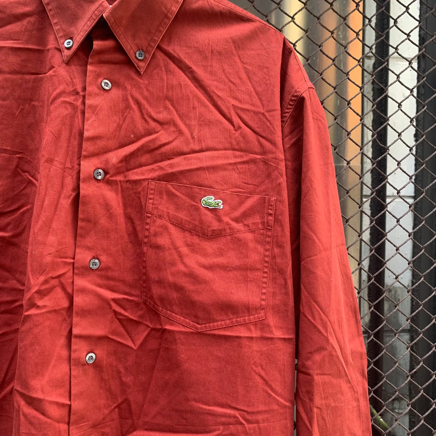 Lacoste Red Long Sleeves Shirt