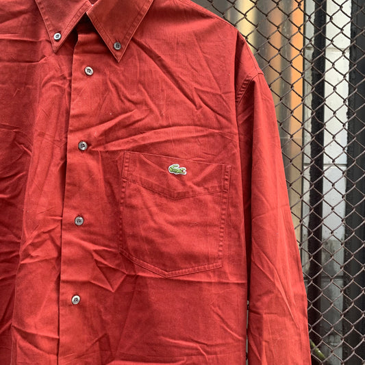 Lacoste Red Long Sleeves Shirt