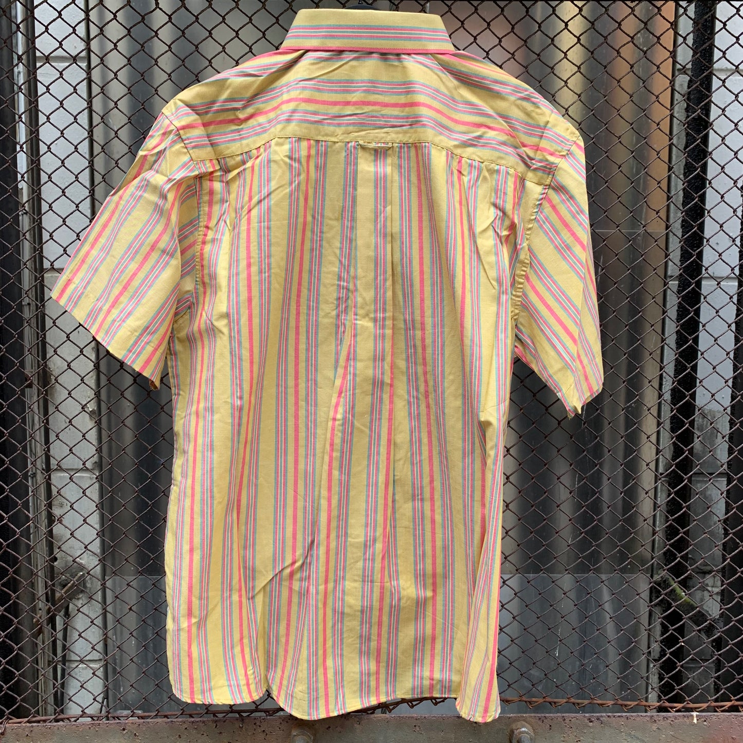 Yellow Stripes Sleeves Shirt