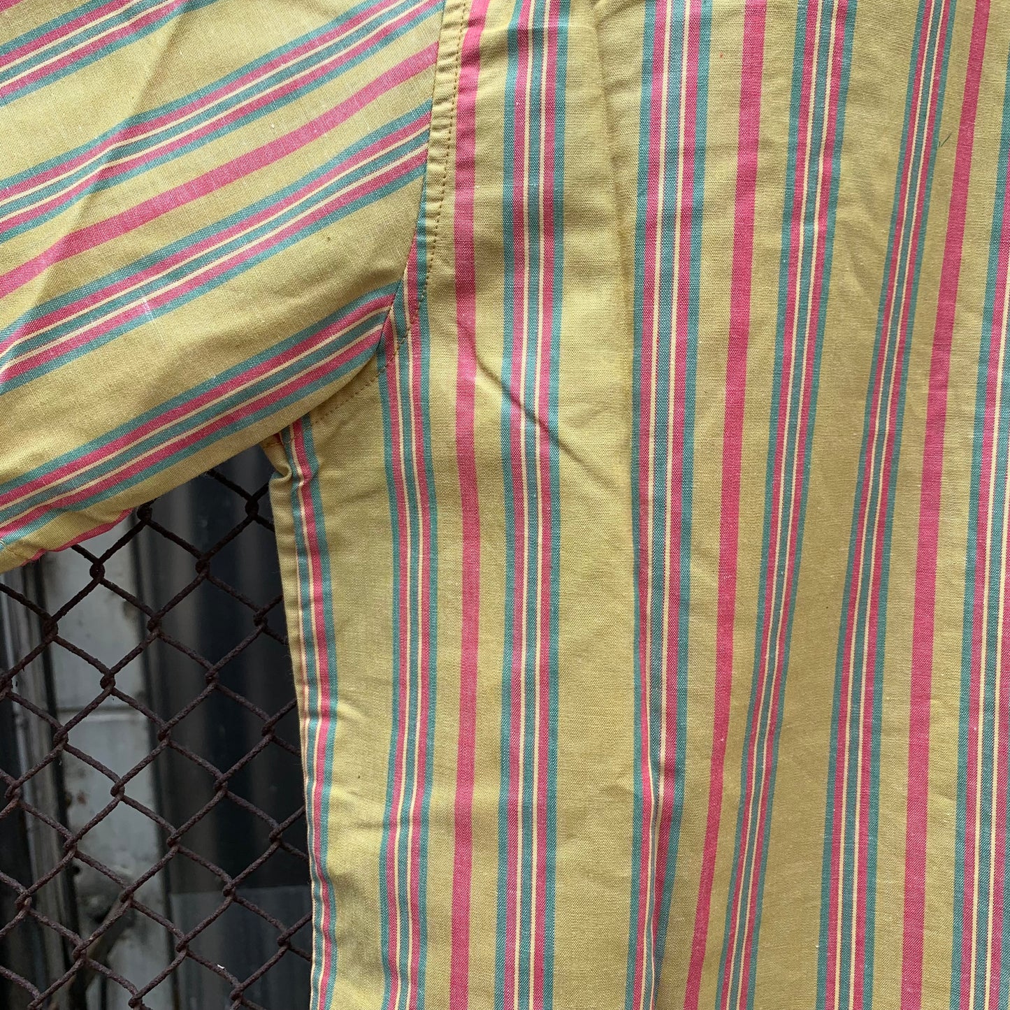 Yellow Stripes Sleeves Shirt