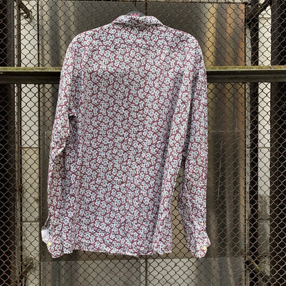 Red Pattern Long Sleeves Shirt