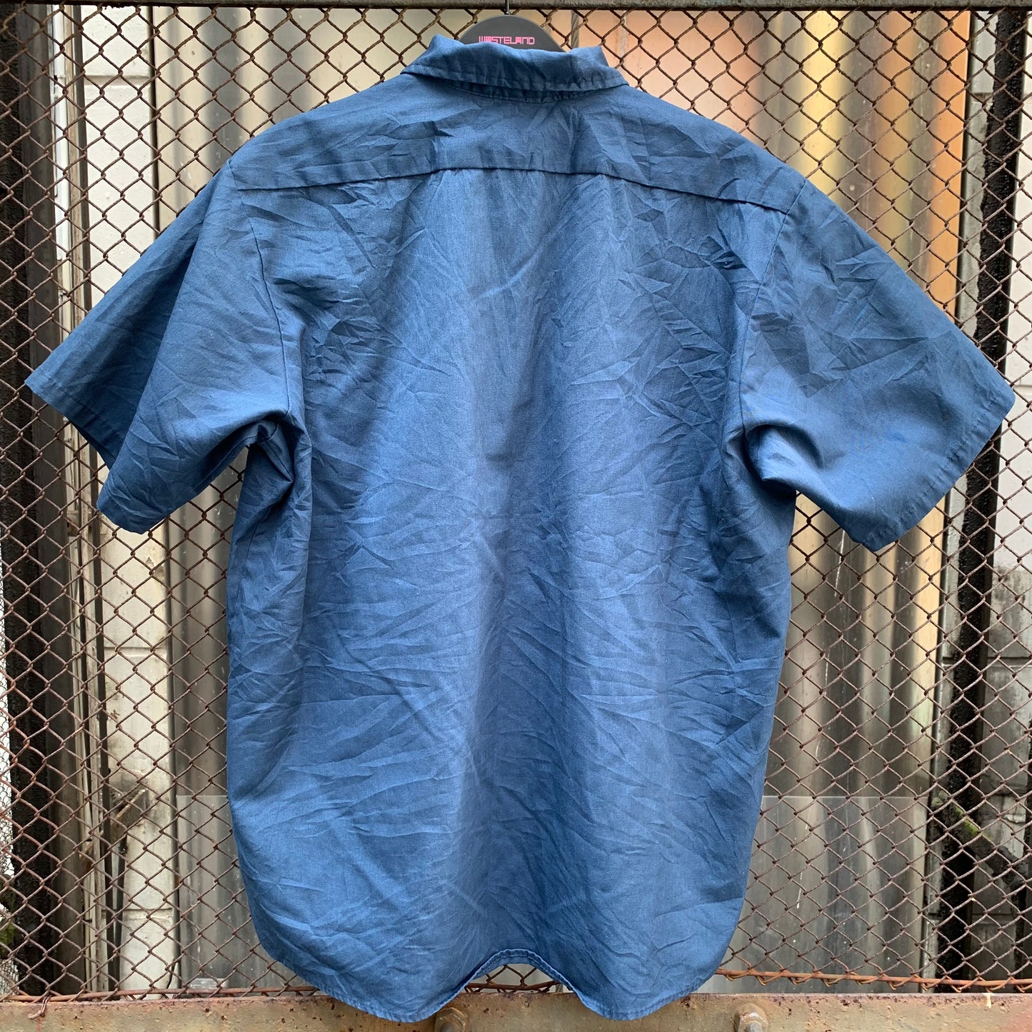 Plain Blue Short Sleeves Shirt