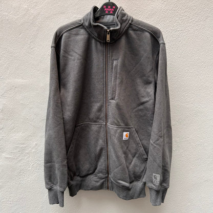 Zipped Dark Grey Sweatshirt