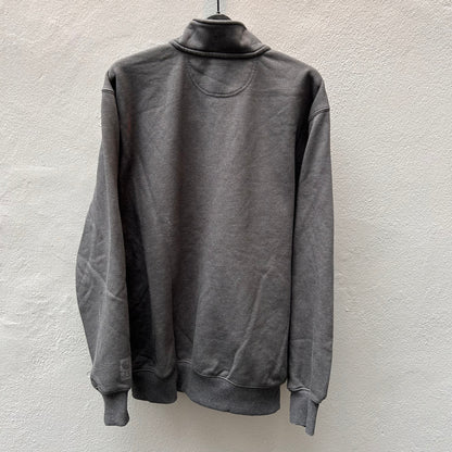 Zipped Dark Grey Sweatshirt