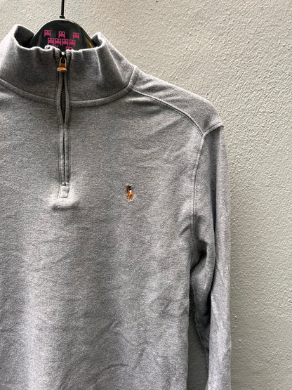 Grey 3/4 Zipped Ralph Lauren Sweater