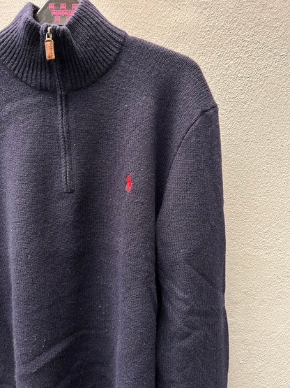 Navy 3/4 Zipped Ralph Lauren Sweater