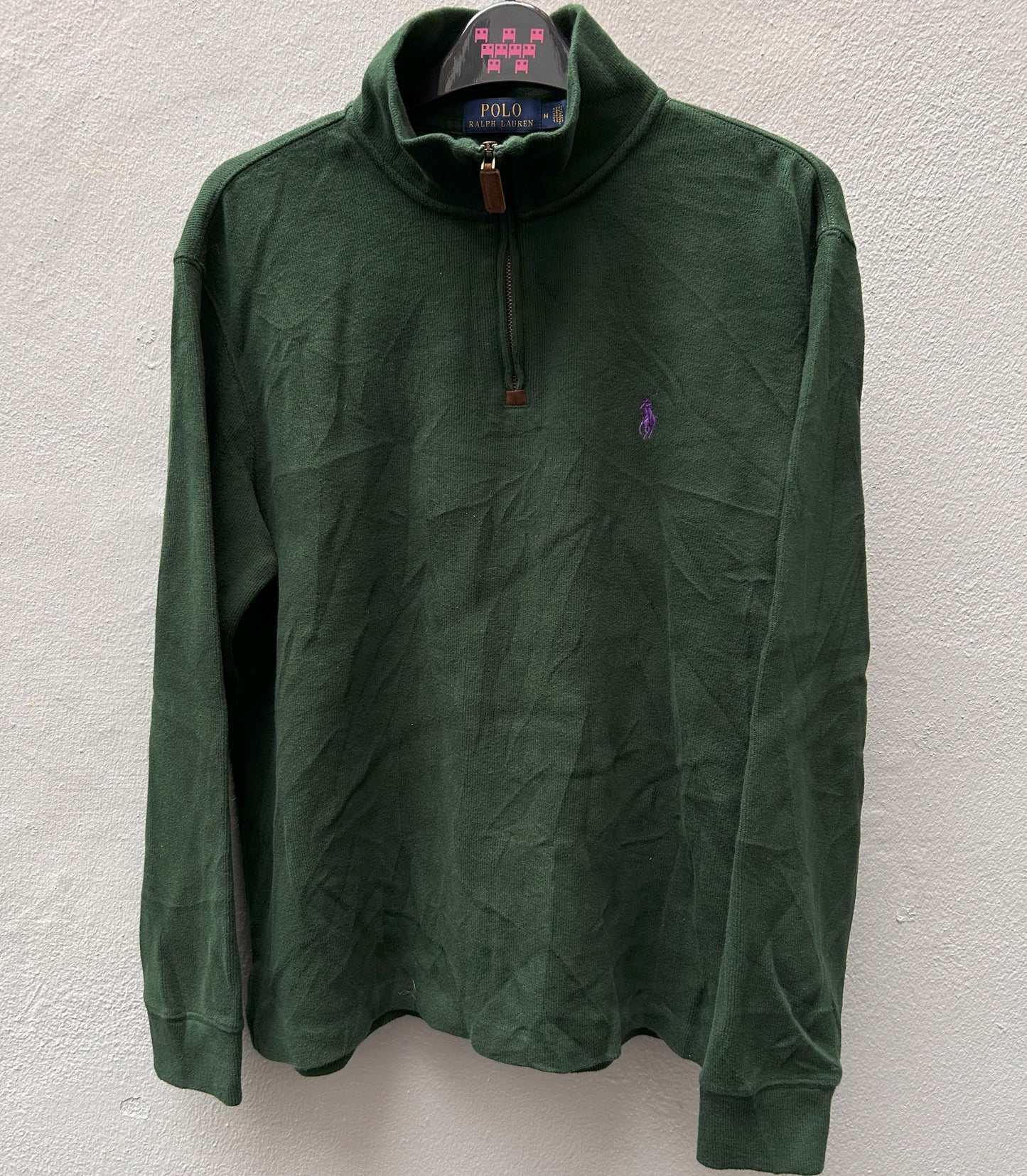 3/4 Zipped Green Ralph Lauren Sweater