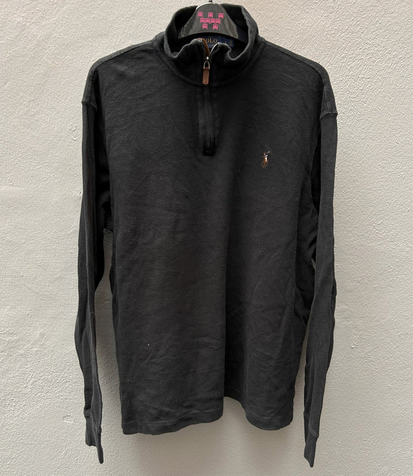 3/4 Zipped Black Ralph Lauren Sweater