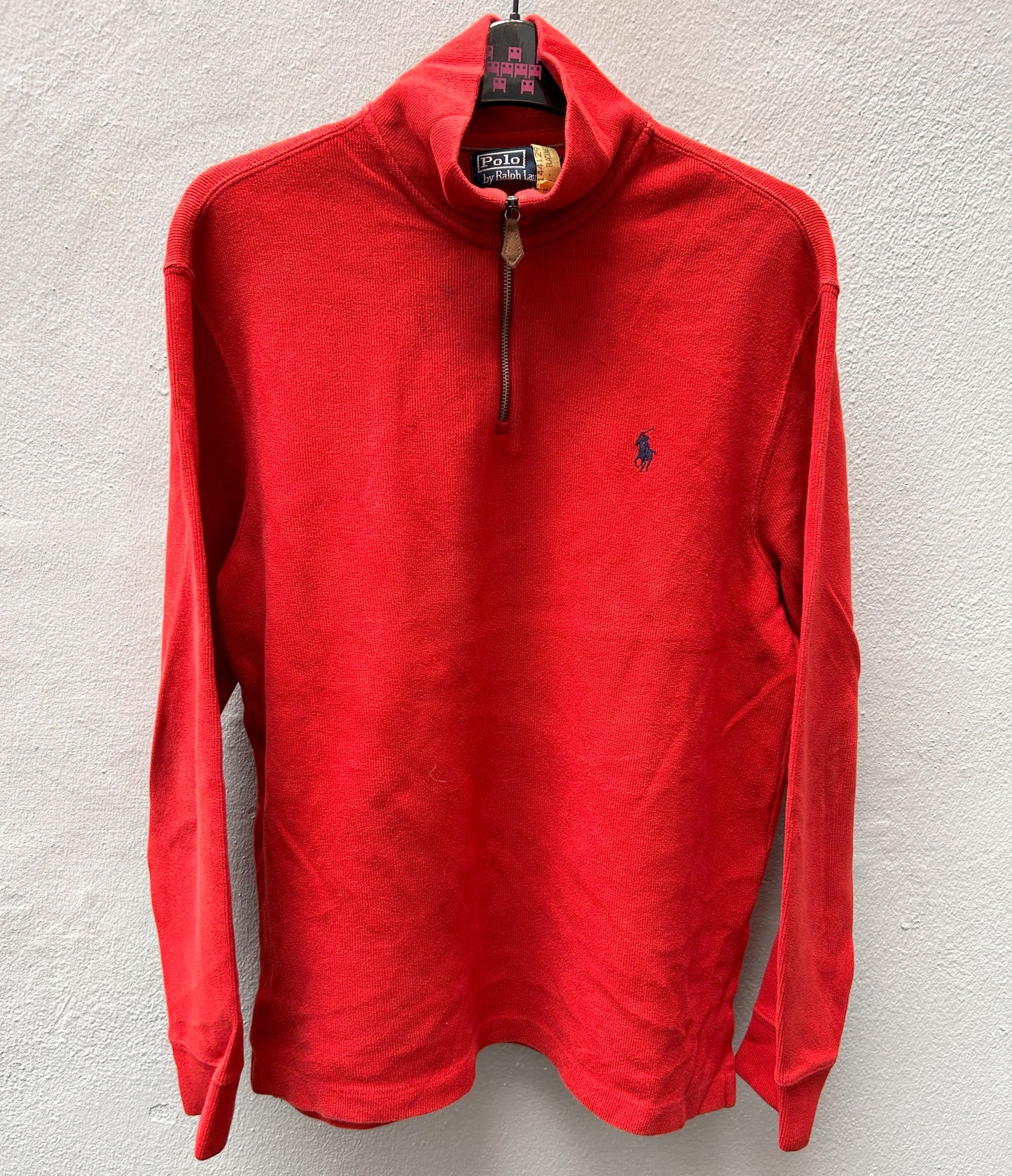 3/4 Zipped Red Ralph Lauren Sweater