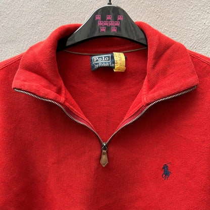 3/4 Zipped Red Ralph Lauren Sweater