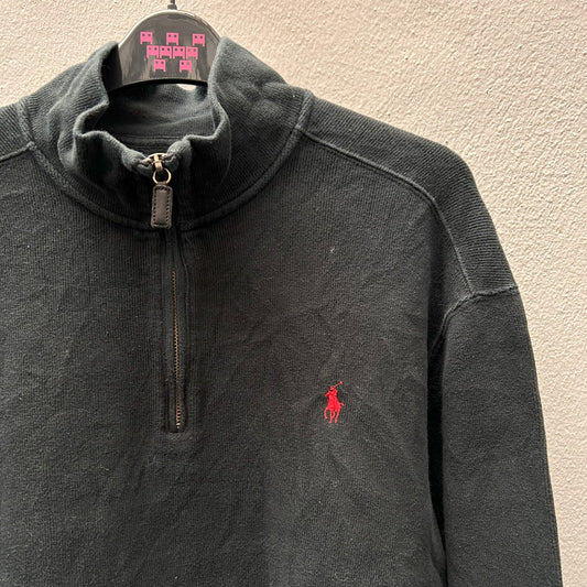 3/4 Zipped Black Ralph Lauren Sweater