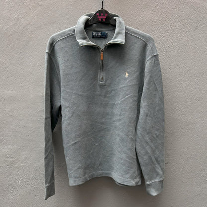 Light Blue 3/4 Zipped Ralph Lauren Sweater