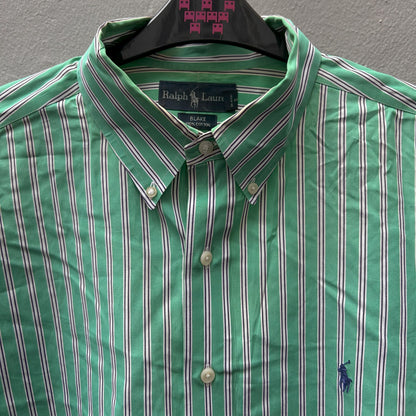 Green/White/Blue Stripes Ralph Lauren Shirt