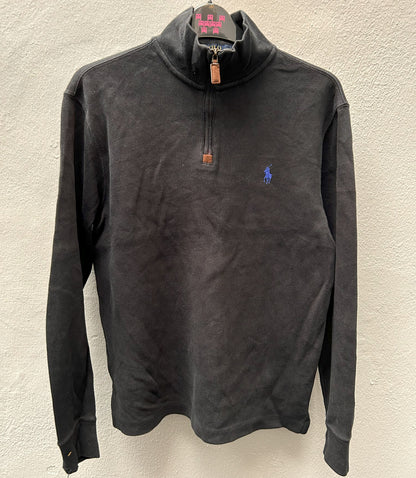 Black 3/4 Zipped Ralph Lauren Sweater