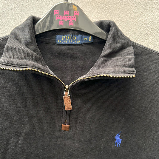 Black 3/4 Zipped Ralph Lauren Sweater