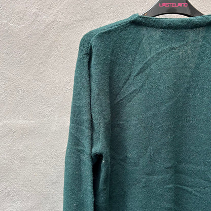 Dark Green Lacoste Cardigan