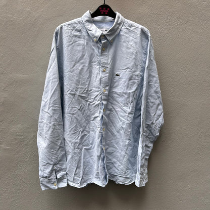 Light Blue Stripes Lacoste Long Sleeves Shirt