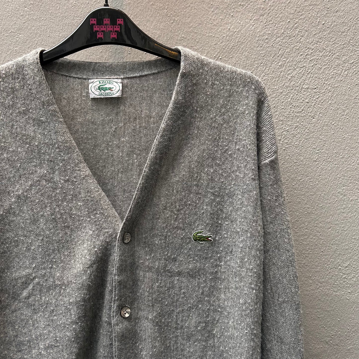 Grey Lacoste Cardigan