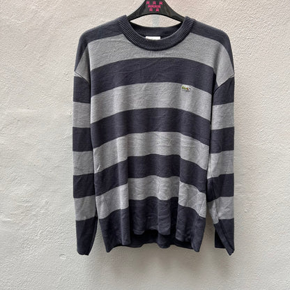 Grey Stripes Lacoste Sweater