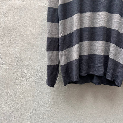 Grey Stripes Lacoste Sweater