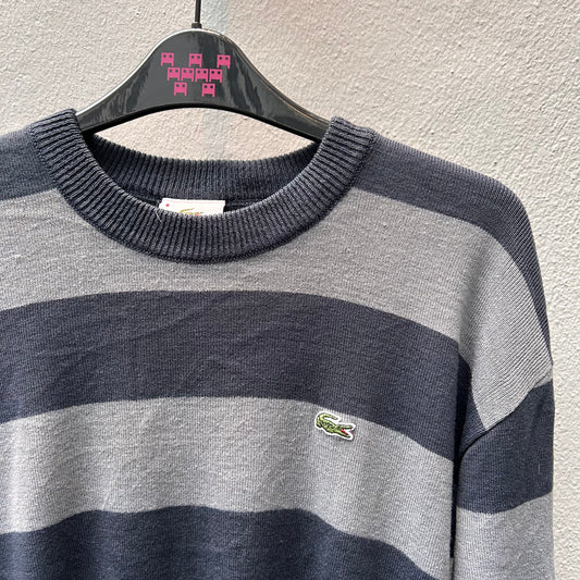 Grey Stripes Lacoste Sweater