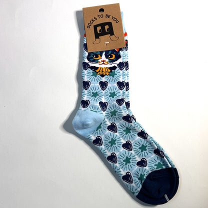 Blue Cat Socks