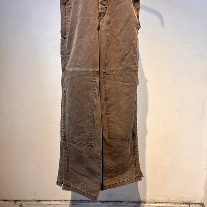 Brown Carhartt Made in USA Double Knees Overall