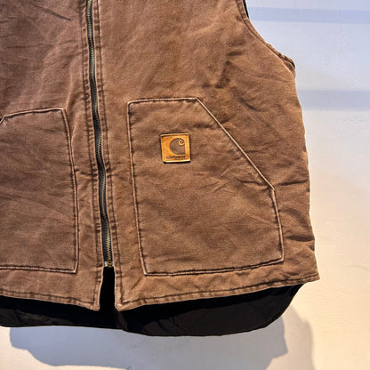 Brown Carhartt Made in USA Vest