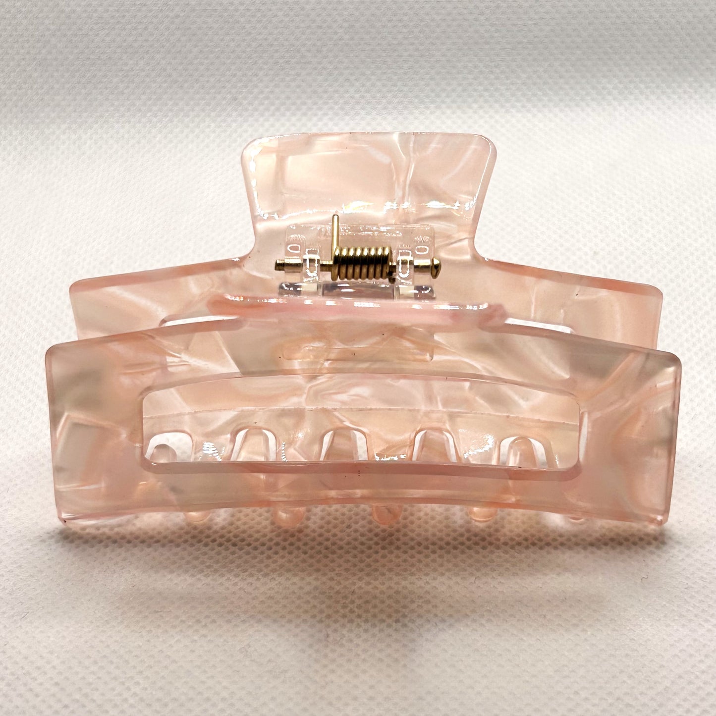 Pink Square Hole Hairclip