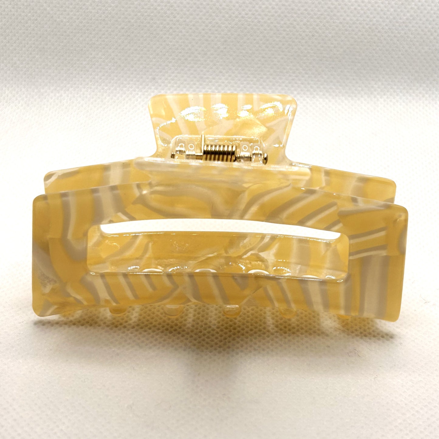 Yellow Square Hole Hairclip