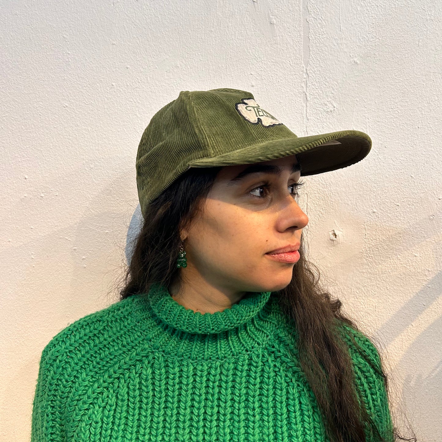 Tecouas Green Corduroy Cap