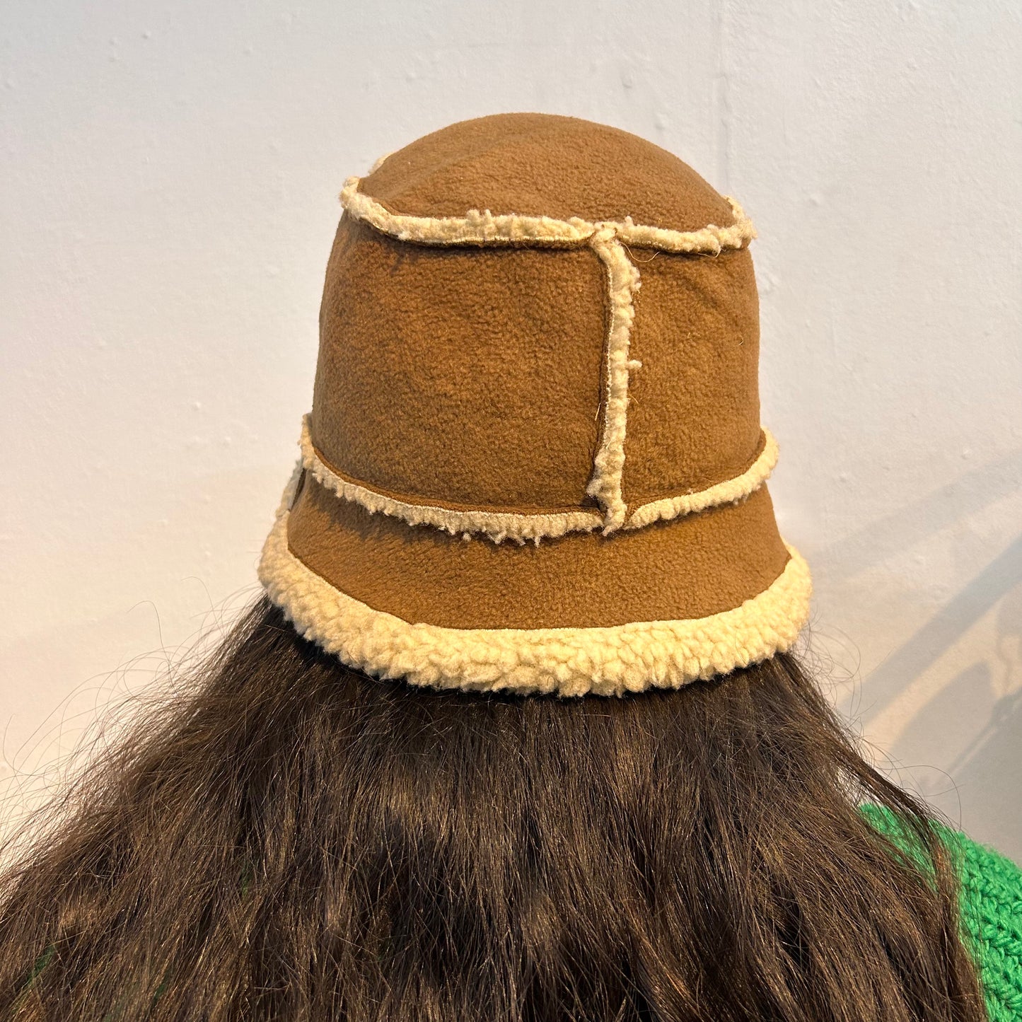 Brown fleece hat