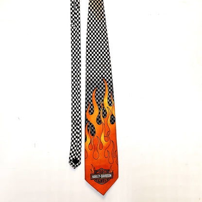 Flame Harley Davidson Tie