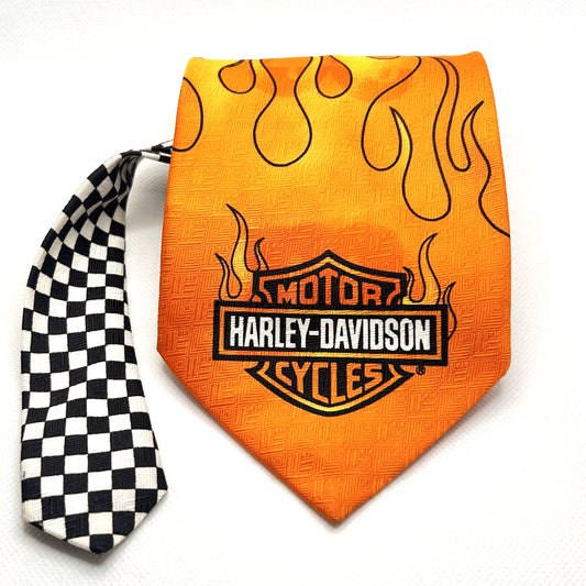 Flame Harley Davidson Tie