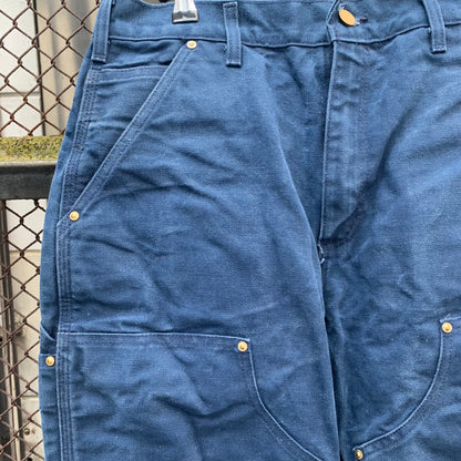 Carhartt Made in USA Blue Double Knees Carpenter Pants