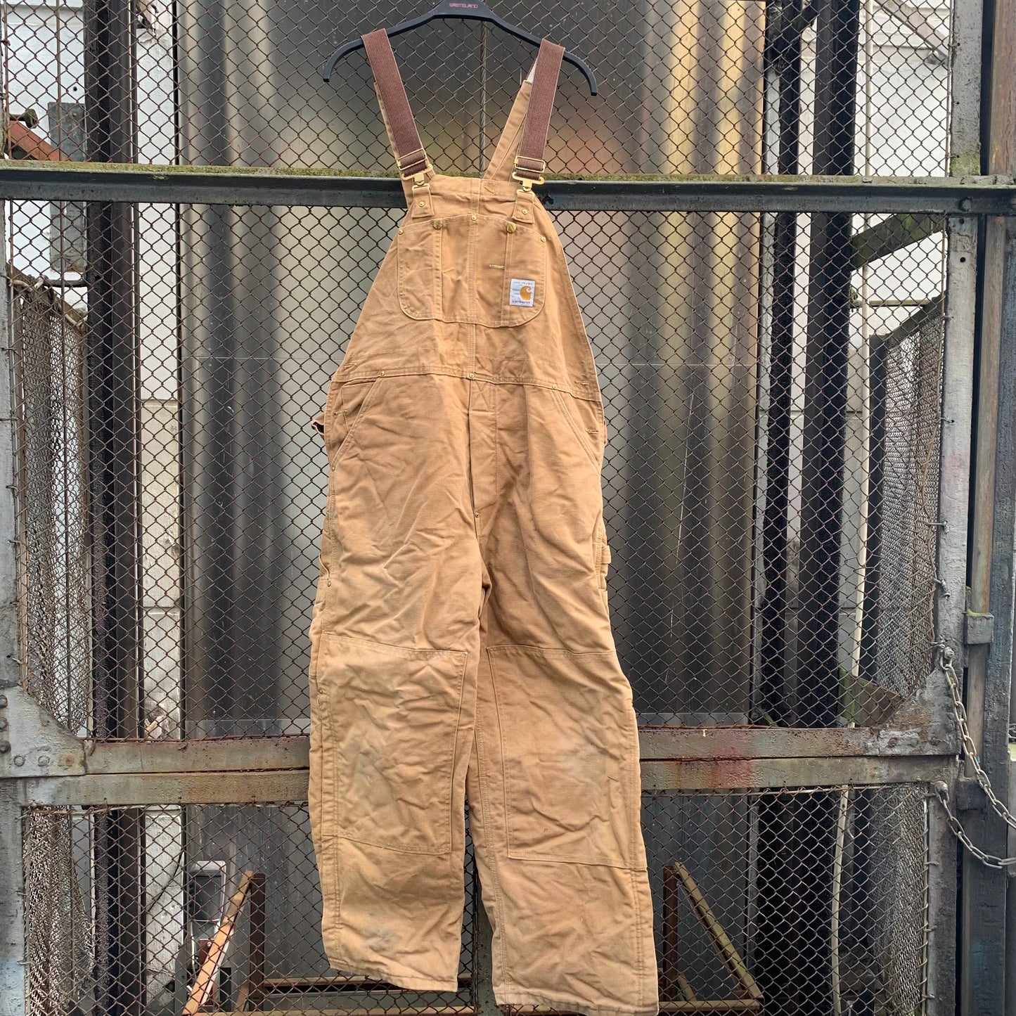 Carhartt Made in USA Brown Double Knees Overall, 100 years