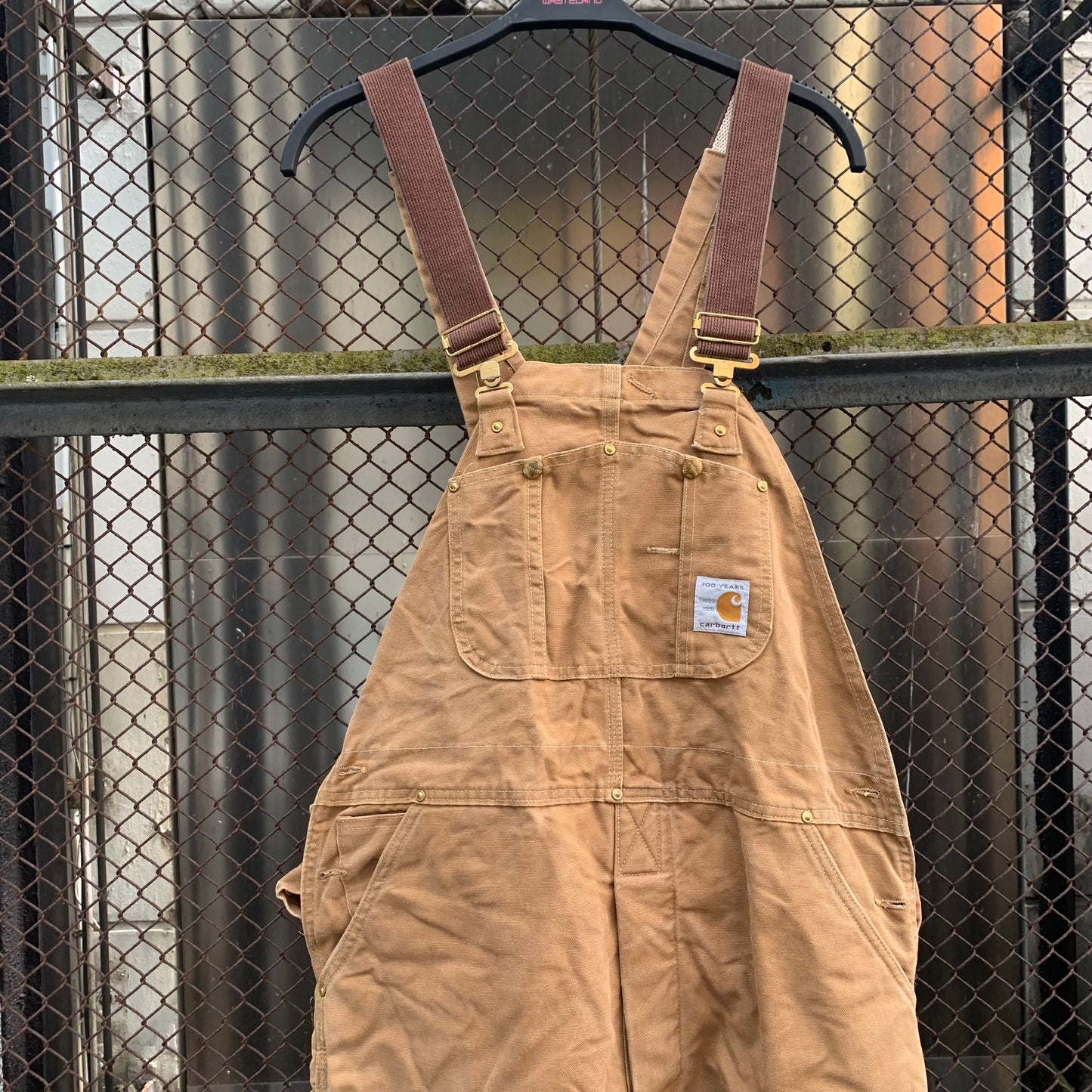 Carhartt Made in USA Brown Double Knees Overall, 100 years