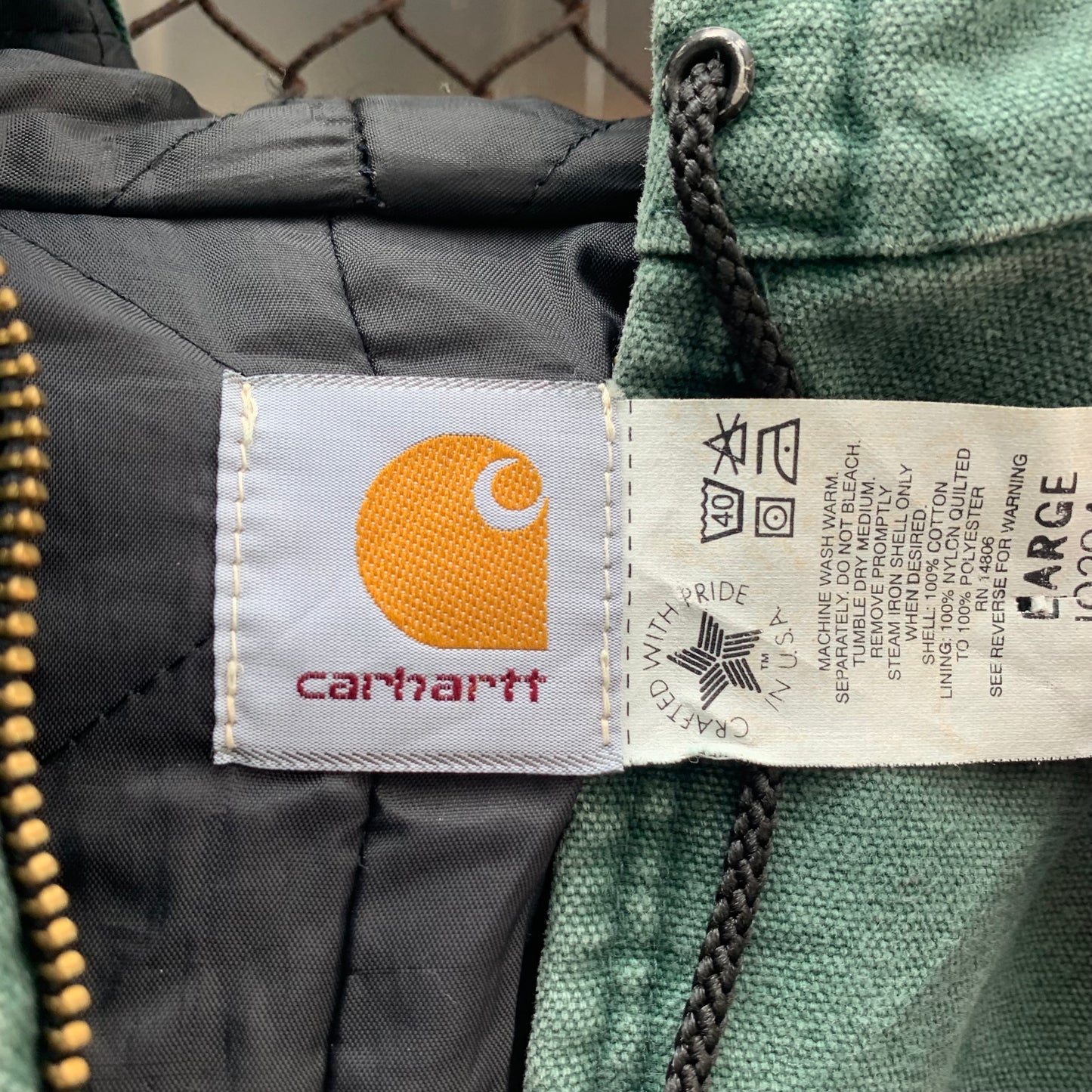Carhartt Made in USA Green Jacket
