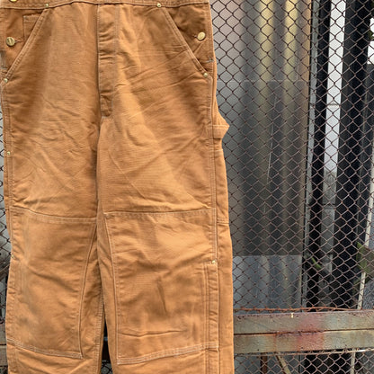 Carhartt Made in USA Brown Double Knees Overall