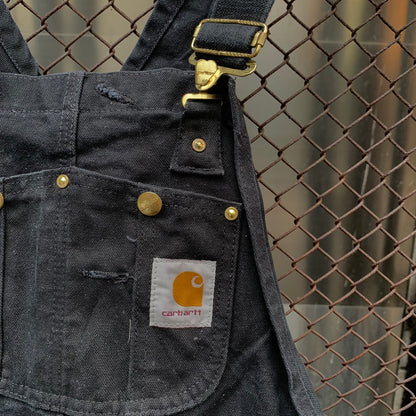 Carhartt Made in USA Black Double Knees Overall