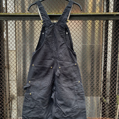 Carhartt Made in USA Black Double Knees Overall