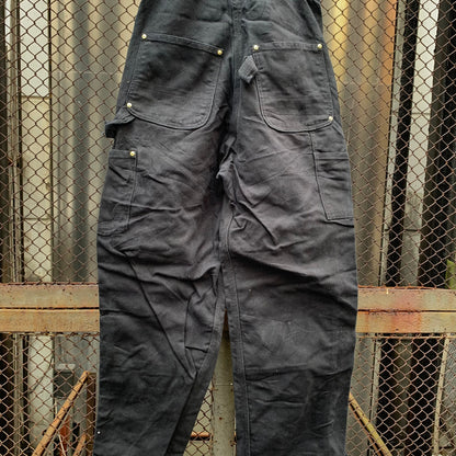 Carhartt Made in USA Black Double Knees Overall