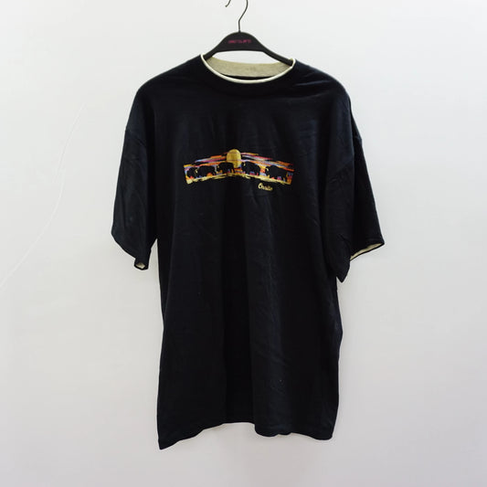 Vintage Black Elephant Single Stitch Tee-Shirt - 90s